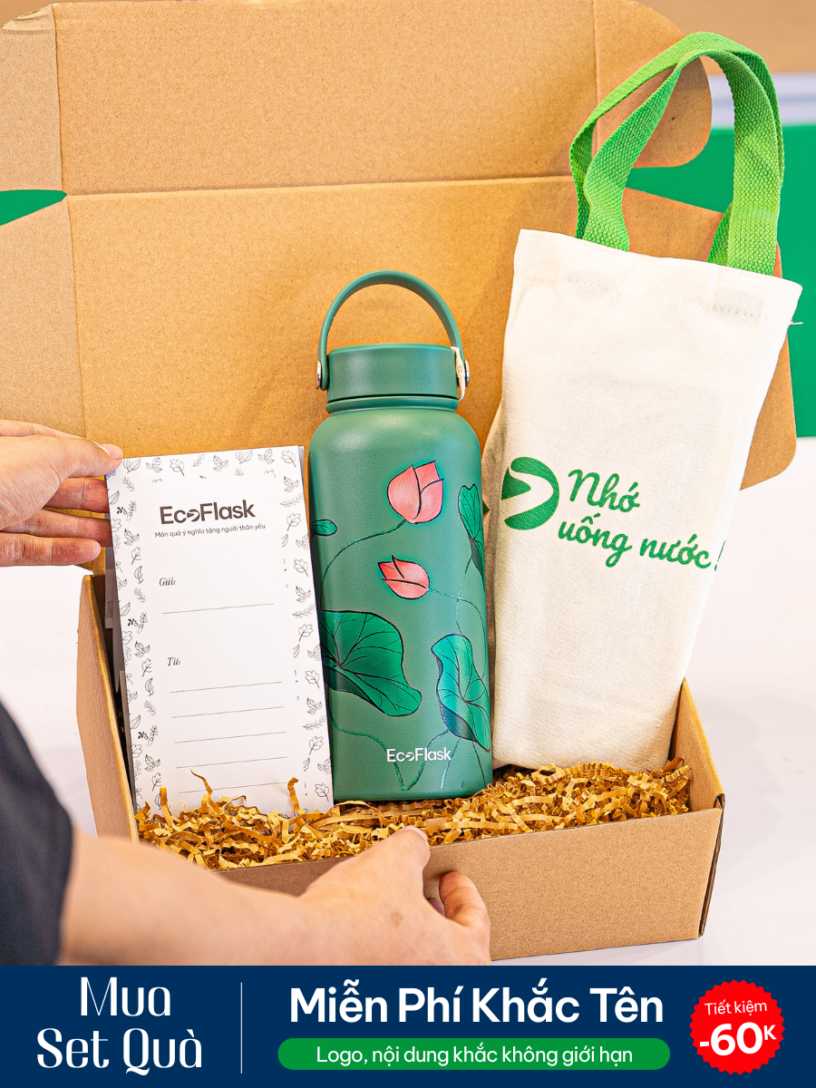 Set quà tặng túi EcoFlask - Nụ Xuân