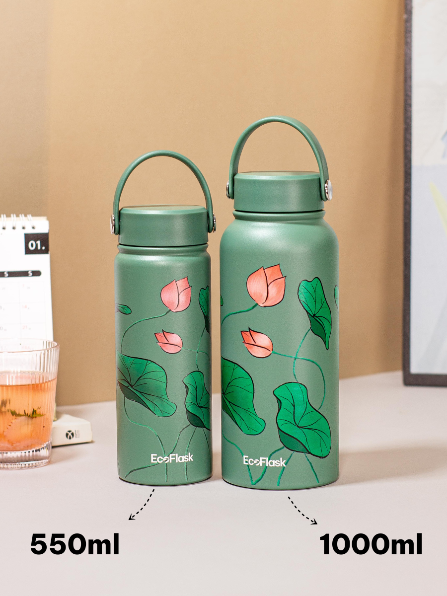 Set quà tặng túi EcoFlask - Sen Nở