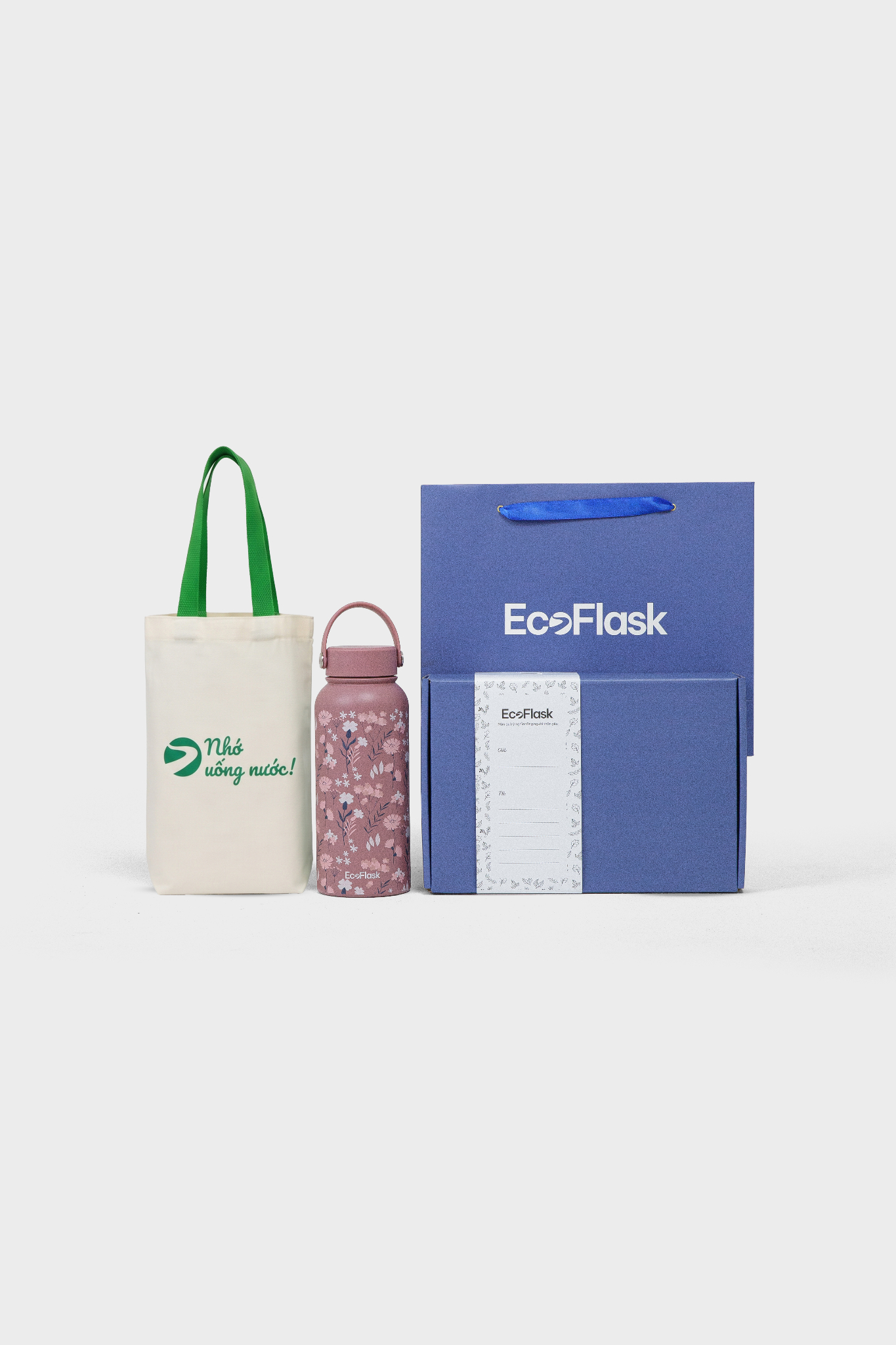 Set quà tặng túi EcoFlask - Cánh Đồng Lúa