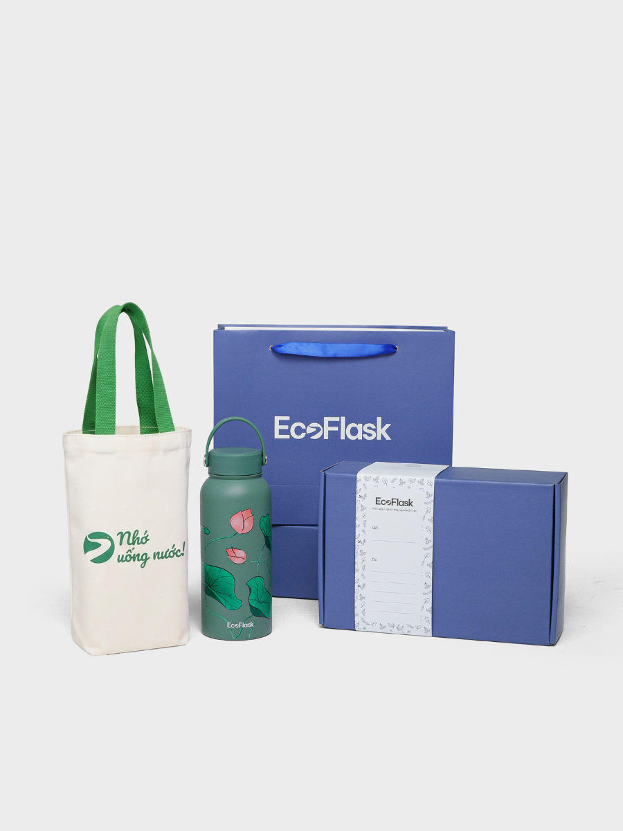 Set quà tặng túi EcoFlask - Nụ Xuân