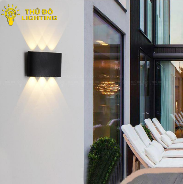  Đèn Hắt Tường Đen TNT8-6W 