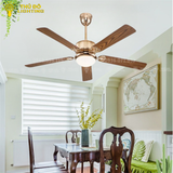  Quạt Trần Đèn 5 Cánh Gỗ QT34 