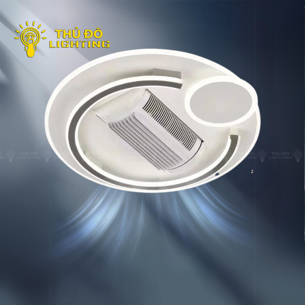  Đèn Quạt Ốp Trần Tròn QT5 