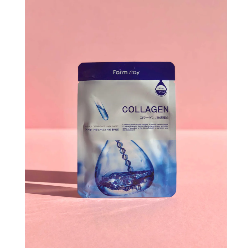  Mặt Nạ Dưỡng Da FARMSTAY Chiết Xuất Collagen Bổ Sung Độ Đàn Hồi Và Độ Ẩm Căng Mọng Cho Da Hộp 10 Miếng 