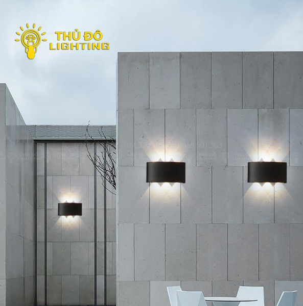  Đèn Hắt Tường Đen TNT8-6W 