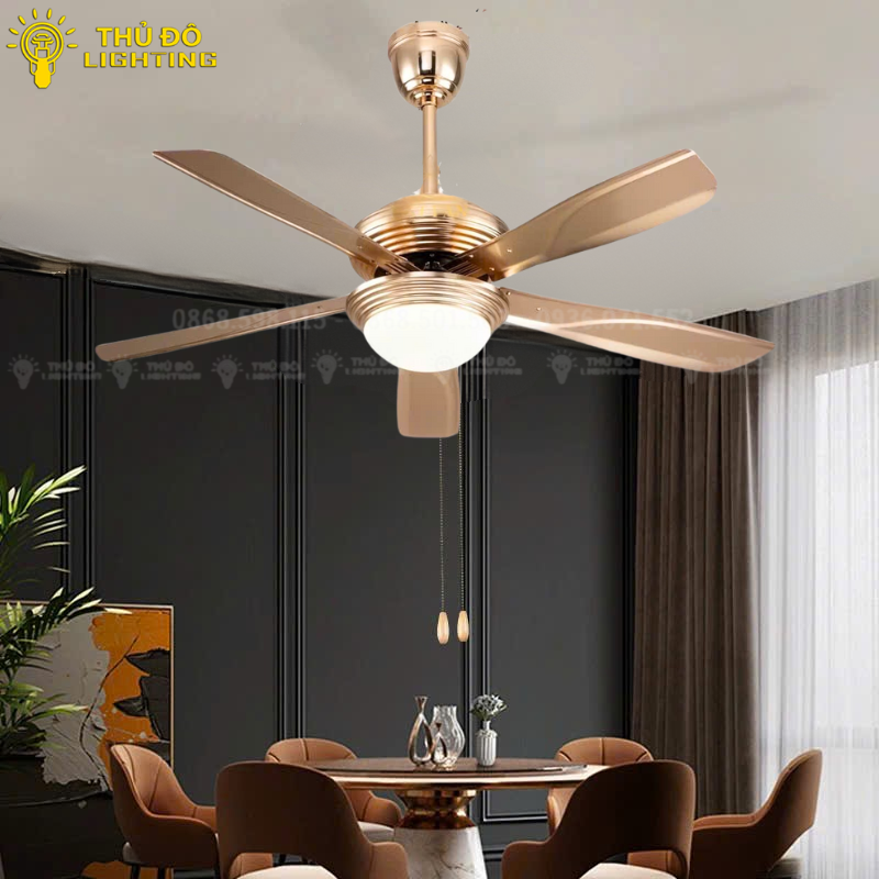  Quạt trần đèn cánh thép QT46 