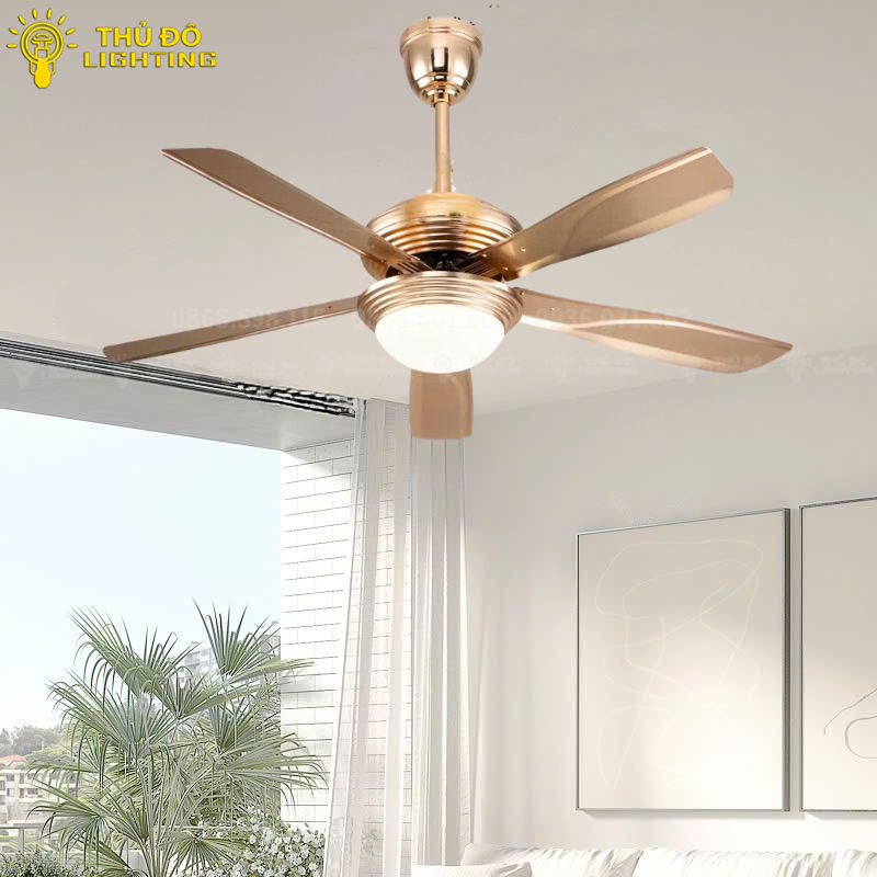  Quạt trần đèn cánh thép QT46 