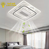  Đèn Quạt Ốp Trần Vuông QT6 