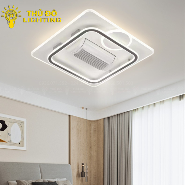  Đèn Quạt Ốp Trần Vuông QT6 