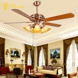 Quạt Trần Đèn 5 Cánh Vân Gỗ 