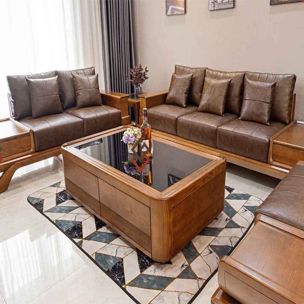  Bàn trà gỗ -ໂຕະກາເຟໄມ້ສຳລັບຫ້ອງຮັບແຂກ 