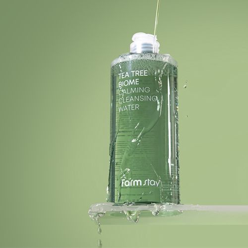  Bộ nước tẩy trang dịu nhẹ chiết xuất Tràm trà FarmStay Tea Tree Biome Calming Cleansing Water Set 