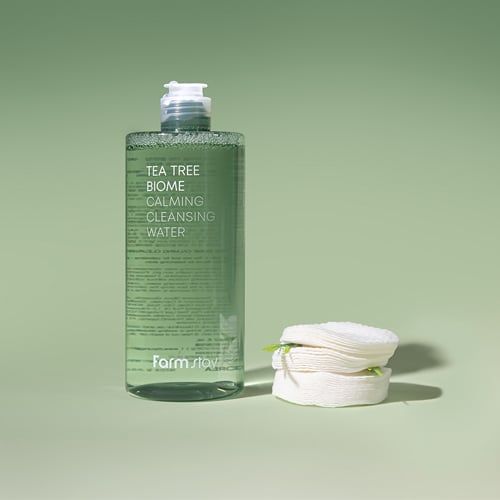  Bộ nước tẩy trang dịu nhẹ chiết xuất Tràm trà FarmStay Tea Tree Biome Calming Cleansing Water Set 