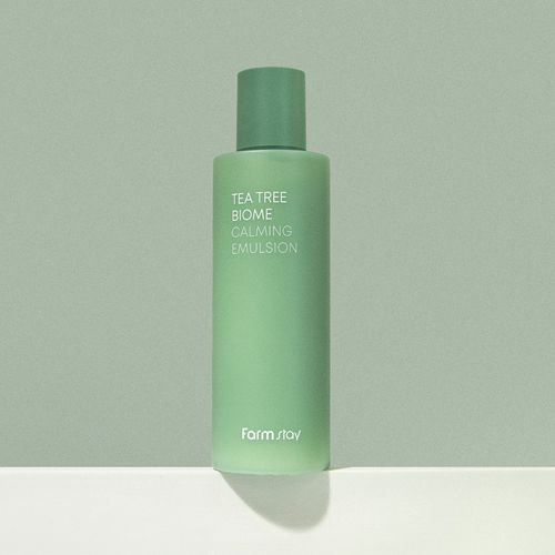  Sữa dưỡng ẩm và làm dịu da chiết xuất Tràm trà Farmstay Tea Tree Biome Calming Emulsion 
