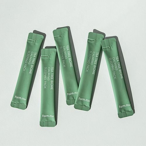  Mặt nạ ngủ làm dịu da tinh chất Tràm trà Farmstay Tea Tree Biome Calming Sleeping Pack 