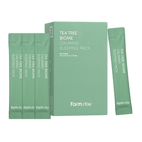  Mặt nạ ngủ làm dịu da tinh chất Tràm trà Farmstay Tea Tree Biome Calming Sleeping Pack 