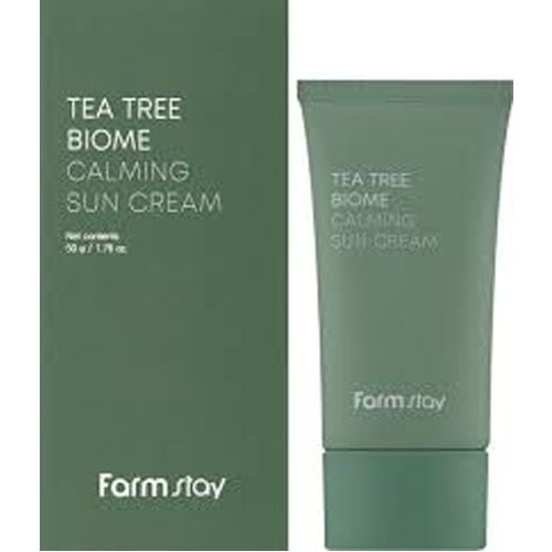  Kem chống nắng dịu nhẹ tinh chất Tràm trà Farmstay Tea Tree Biome Calming Sun Cream 