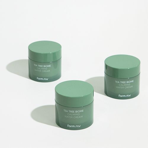  Kem dưỡng cho da khô chiết xuất Tràm trà Farmstay Tea Tree Biome Calming Water Cream 