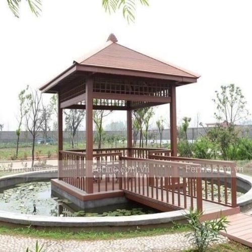  Chòi gỗ nhựa composite ngoài trời 