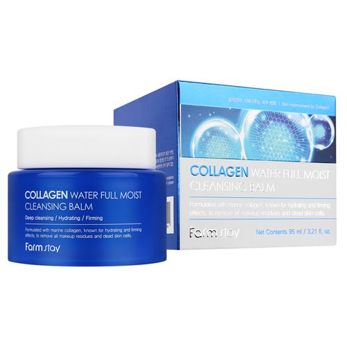  Farmstay Collagen Water Full Moist Cleansing Balm-Sáp Tẩy Trang Sạch Sâu Mịn Da 