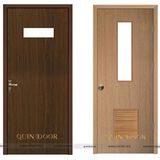  Cửa composite phủ PVC ô kính 90x220 