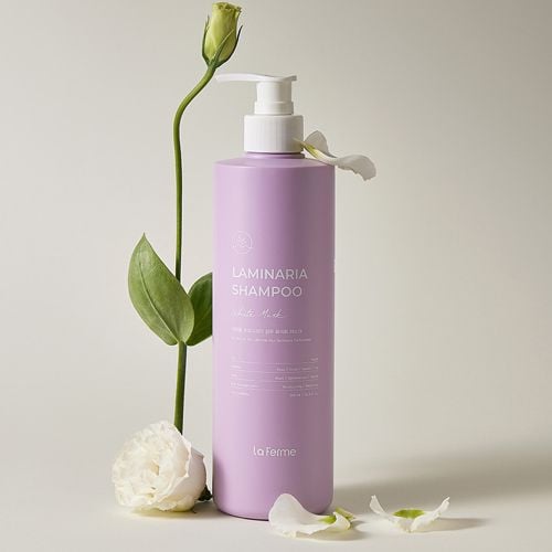  Dầu gội Xạ hương trắng phục hồi tóc hư tổn Laferme Laminaria Shampoo White Musk 500ml 