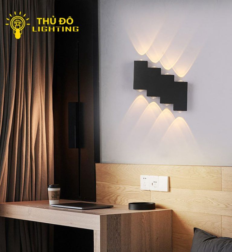  Đèn Hắt Tường Đen TNT27 