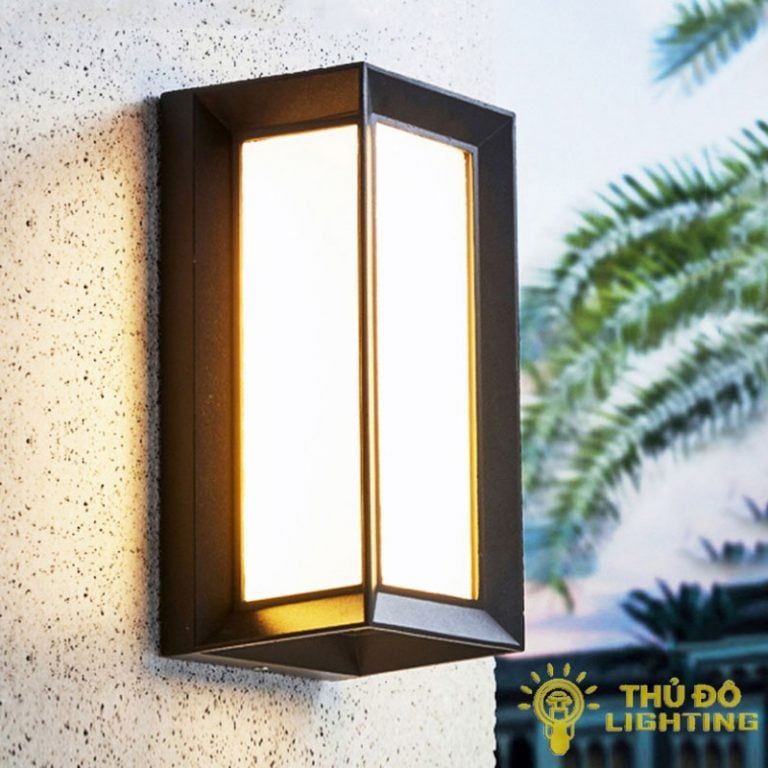  Đèn Tường Hiện Đại Trụ Viền Đen 