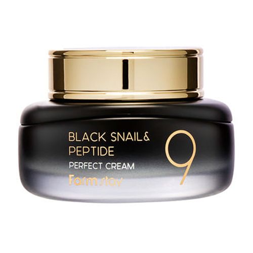  Kem Dưỡng FARMSTAY Black Snail & Peptide9 Perfect Cao Cấp Chứa Dịch Nhầy Ốc Sên Đen Kết Hợp 9 Loại Peptide Giúp Phục Hồi, Dưỡng Ẩm Và Làm Săn Chắc Da Toàn Diện 55ml-Farmstay Black Snail & Peptide9 Perfect Cream 