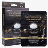  Mặt Nạ Dưỡng Da Cao Cấp FARMSTAY Black Snail & Peptide9 Perfect Kết Hợp Dịch Nhầy Ốc Sên Đen Và 9 Loại Peptide Mang Lại Hiệu Quả Phục Hồi Và Tái Tạo Da Chuyên Sâu Hộp 10 Miếng-Farmstay Black Snail & Peptide9 Perfect Cream Mask 