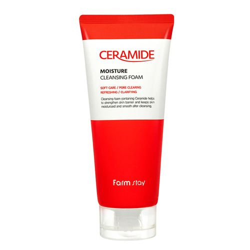  Sữa rửa mặt dưỡng ẩm da với Lipid tự nhiên Farmstay Ceramide Moisture Cleansing Foam 