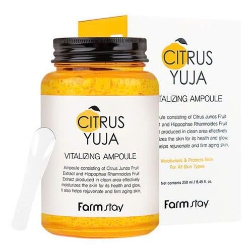  Farmstay Citrus Yuja Vitalizing Ampoule-Tinh chất dưỡng sáng da 