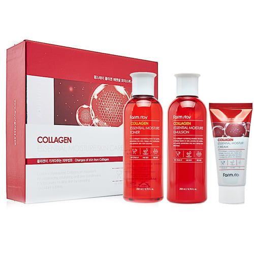  Farmstay Collagen Essential Moisture Skin Care 3Set 