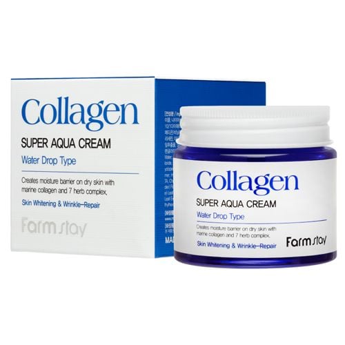  Kem dưỡng da siêu cấp ẩm Farmstay Collagen Super Aqua Cream 