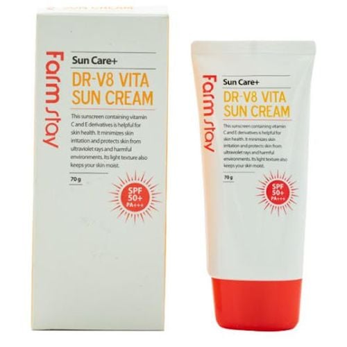  Kem chống nắng cung cấp Vitamin Farmstay dr-v8 vita sun cream 