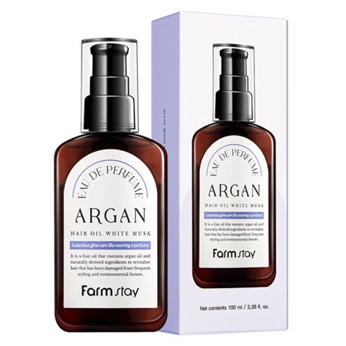  Farmstay EAU DE Perfume Argan Hair Oil White Musk 
