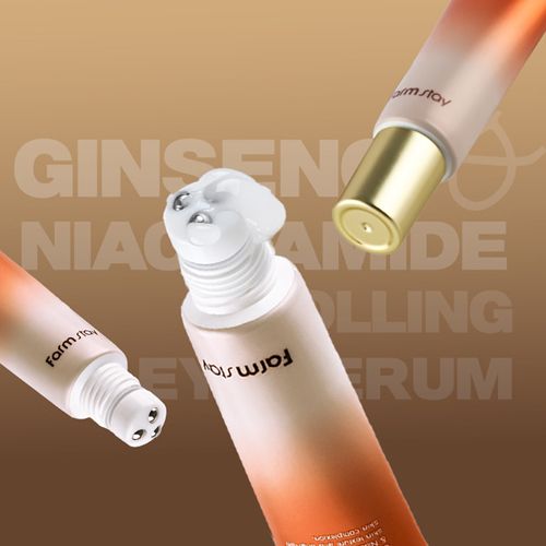  Farmstay Ginseng & Niacinamide premium Rolling Eye Serum 