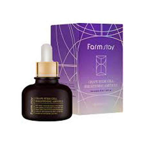  Tinh chất cô đặc FARMSTAY Grape Stem Cell Brightening Chứa Tế Bào Gốc Từ Nho Giúp Dưỡng Sáng Da, Cải Thiện Độ Đàn Hồi Và Phục Hồi Làn Da Mệt Mỏi 30ml-Farmstay grape stem cell brightening ampoule 