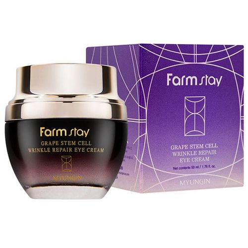  Kem Dưỡng Mắt FARMSTAY Grape Stem Cell Extract Chứa Tế Bào Gốc Từ Nho Giúp Chăm Sóc Làn Da Mỏng Manh Quanh Mắt, Cải Thiện Nếp Nhăn Và Dấu Hiệu Lão Hóa 50ml-Farmstay Grape Stem Cell Wrinkle Repair Eye Cream 
