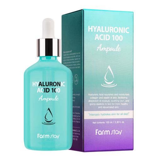  Farmstay Hyaluronic Acid 100 Ampoule-Tinh Chất Hyaluronic làm căng bóng Da 