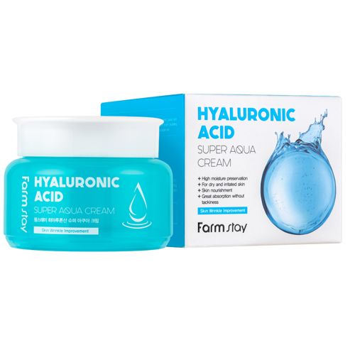  Farmstay Hyaluronic Acid Super Aqua Cream-Kem dưỡng ẩm trắng da 