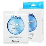  Farmstay Hyaluronic acid super aqua soothing mask-Mặt nạ dưỡng ẩm trắng da 