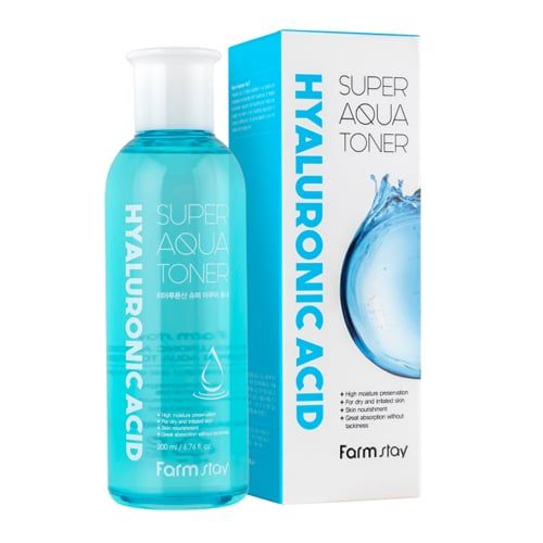  Farmstay Hyaluronic Acid Super Aqua Toner-Nước hoa hồng sáng da cấp nước 
