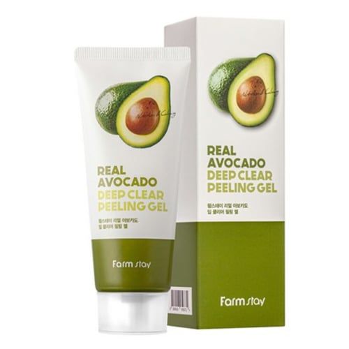  Gel Tẩy Tế Bào Chết FARMSTAY Chiết Xuất Bơ Làm Sạch Và Sáng Da 100ml-Farmstay Real Avocado Deep Clear Peeling Gel 