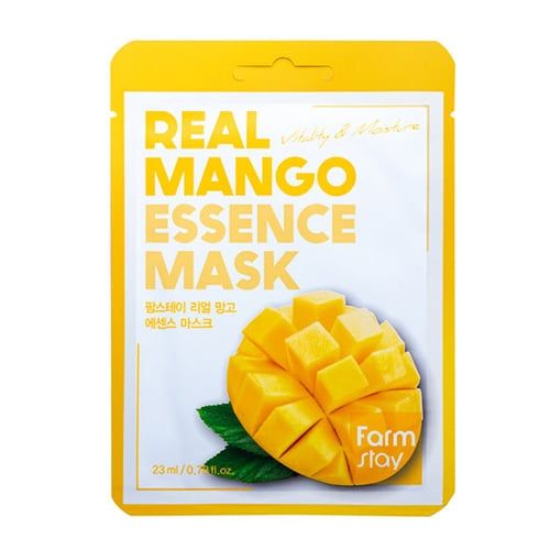  Mặt Nạ Dưỡng Da FARMSTAY Tinh Chất Xoài Dưỡng Ẩm Sâu Và Giúp Da Mịn Màng Hộp 10 Miếng-Farmstay Real Mango Essence Mask 