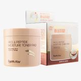  Farmstay Rice & Peptide Moisture Toner Pad 