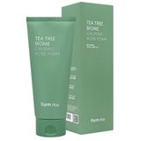  Sữa rửa mặt trị mụn và làm dịu da nhạy cảm chiết xuất Tràm Trà Farmstay Tea Tree Biome Calming Acne Foam 