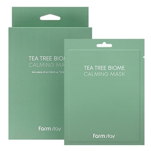  Mặt nạ cho da nhạy cảm chiết xuất Tràm Trà Farmstay Tea Tree Biome Calming Mask 