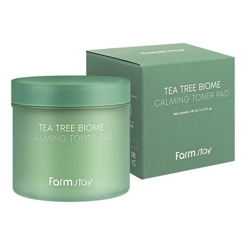  Bông nước hoa hồng giúp da căng bóng Tràm Trà Farmstay Tea Tree Biome Calming Toner Pad 