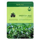  Mặt nạ dưỡng ẩm chống viêm tinh chất Trà xanh Farmstay Visible Difference Mask Sheet GreenTea Seed 